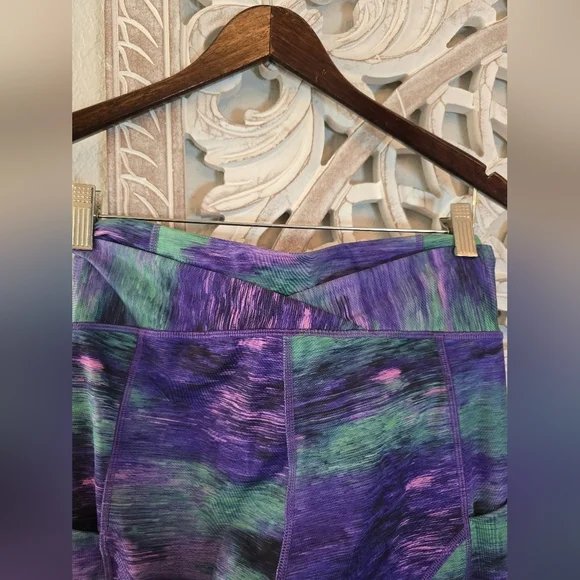 lululemon athletica Purple and Green Leggings - Picture 4 of 6
